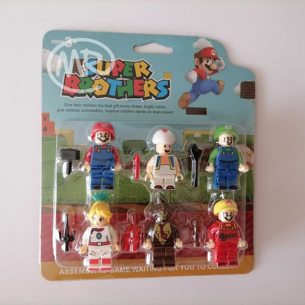 Lego Compatible Set Mario Bros 6 figuras