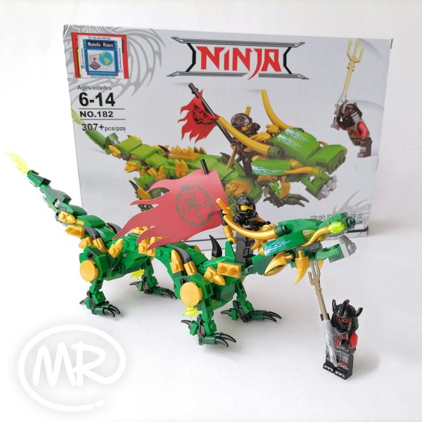 Set Ninjago 2 en 1 dragón / saltamontes tipo Lego