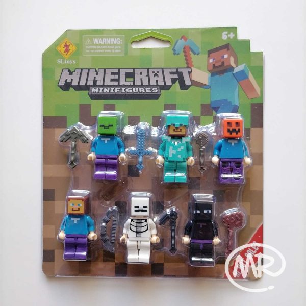 Lego Compatible Set Minecraft 6 figuras