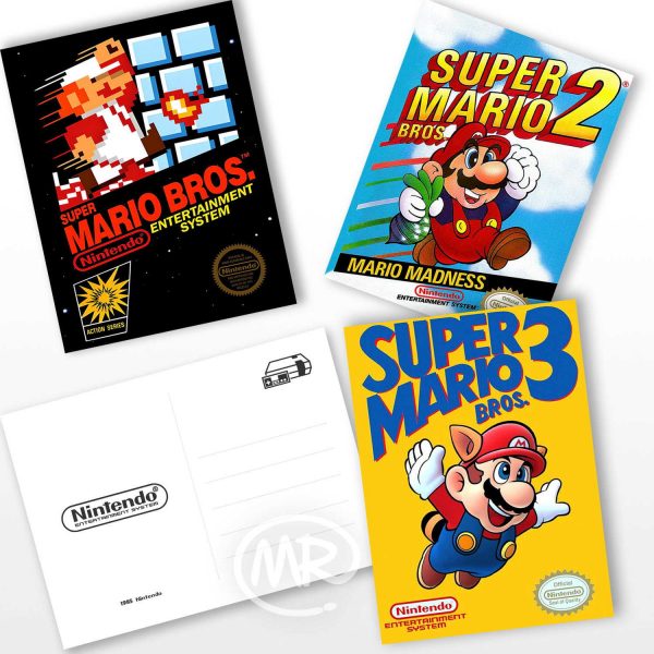 Papelería – Tarjetas Postales 13×18 Super Mario Bros NES