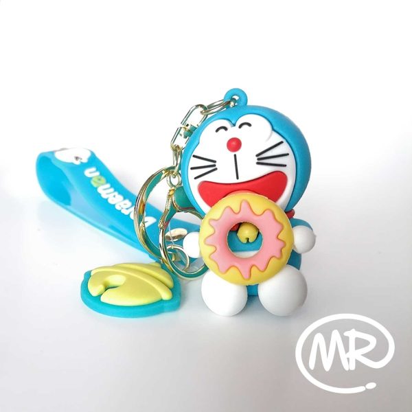 Llavero Doraemon Donuts – goma