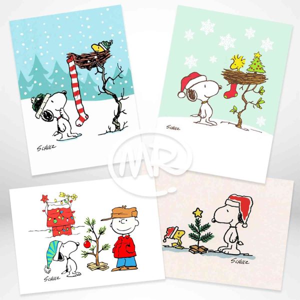 Papelería – Tarjetas Postales 13×18 Snoopy Navidad