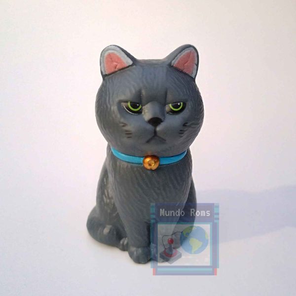 Figura Gato Sentado Gris